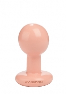 Round Butt Plug - Small - White