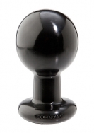 Round Butt Plug - Large - Black