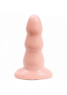 Triple Ripple Butt Plug - Medium - Skin