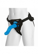 The Ribbed G With Supreme Harness - 7 Inch - Blue