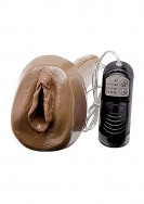 Eve s Pussy 7X Fantasy Vibr. PleasureSkin Pussy - Brown