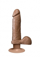 The Realistic Cock - MS - Vibrating 6 Inch - Brown