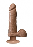 The Realistic Cock - MS - Vibrating 8 Inch - Brown