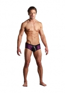 Zipper Short - Wine / Black