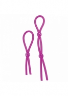 Silicone Cock Ties - Purple