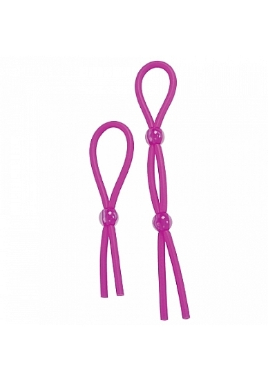 Silicone Cock Ties - Purple