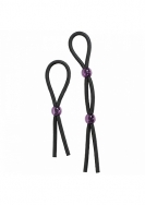 Silicone Cock Ties - Black