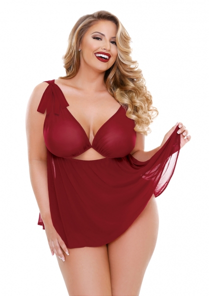 Ruby Babydoll & Panty 3Xl/4Xl