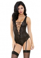 Bianca Geo Gartered Teddy S/M