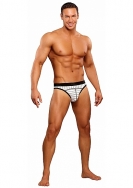 Lo Rise Panel Thong - White