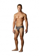 Lo Rise Bikini - Grey and Gold