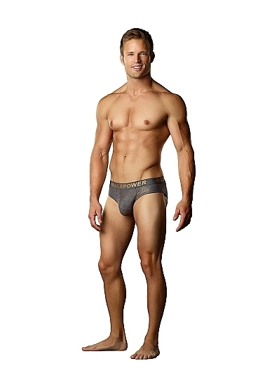Lo Rise Bikini - Grey and Gold