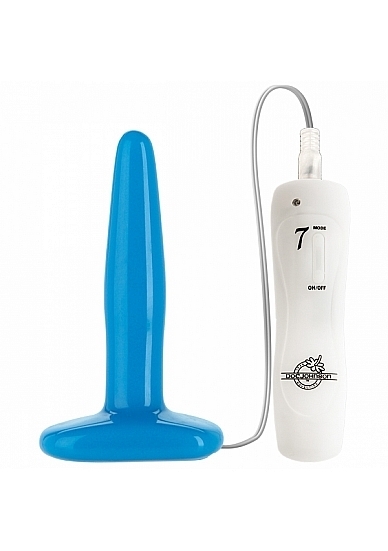 Glo Slim Vibrating Anal Plug Blue