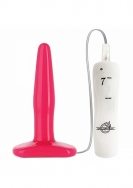Vibrating Anal Plug - Slim - Pink