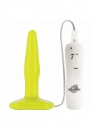 Vibrating Anal Plug - Slim - Yellow