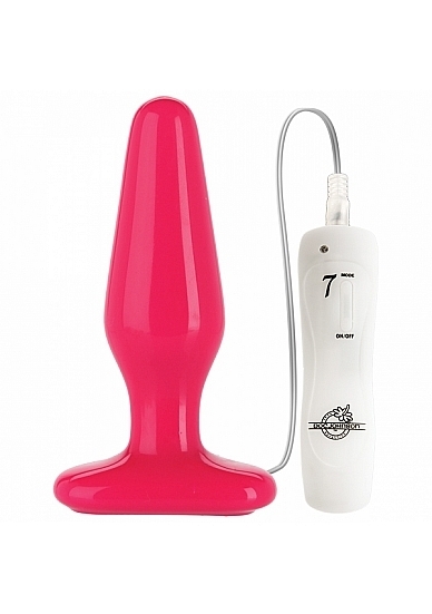 Vibrating Anal Plug - Thick - Pink