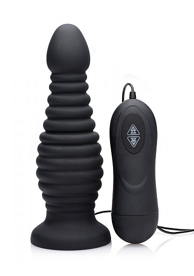 Ultimate Thruster Thrusting Anal Plug - Black