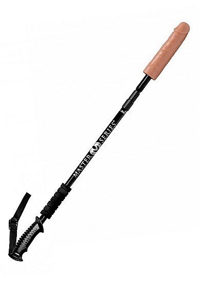 Dick Stick Retractable dildo on a stick - Black