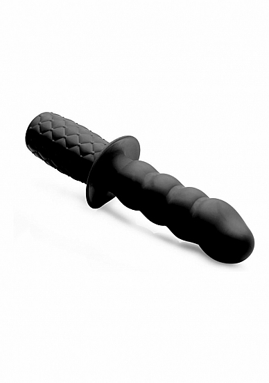 The Handler 10x Silicone Vibrating Thruster - Black