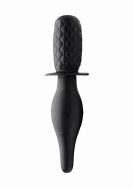 The Drop 10x Silicone Vibrating Thruster - Black