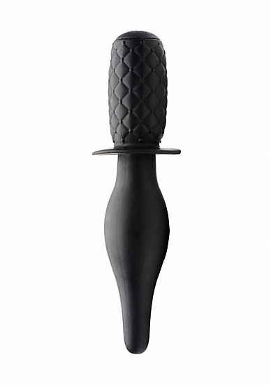 The Drop 10x Silicone Vibrating Thruster - Black