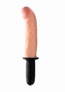 The Curved Dicktator 13 Mode Vibrating Giant Dildo Thruster - Fl