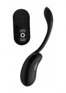Silicone Vibrating Pod with Remote Control - Black
