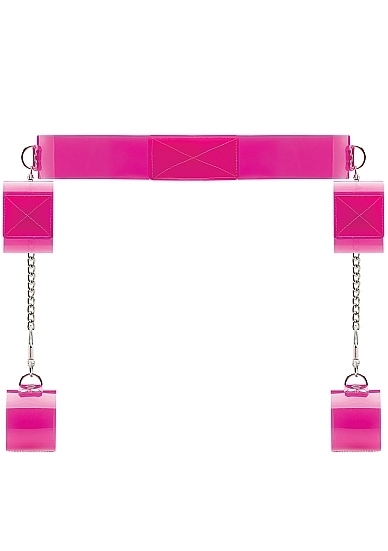 Pink Translucent Bondage Belt with Velcro