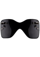 Black Stitching Eyemask with Metal Nails