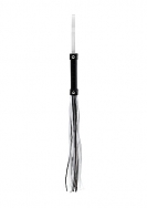 Black Translucent Whip with Black Stripes