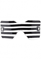 Black Translucent Eye Mask with Stitching