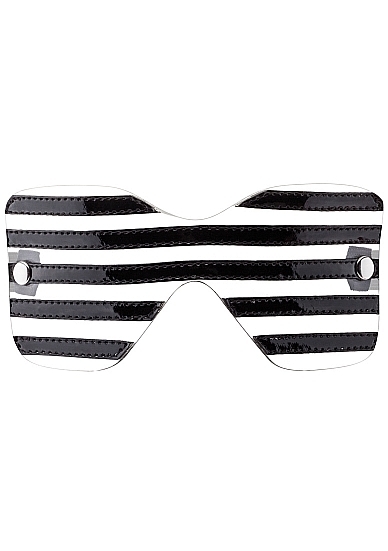 Black Translucent Eye Mask with Stitching