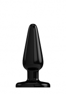 Buttplug - Rubber - 5 Inch - Model 1 - Black