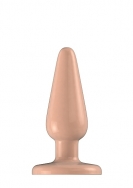 Buttplug - Rubber - 5 Inch - Model 1 - Flesh