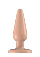 Buttplug - Rubber - 6 Inch - Model 1 - Flesh