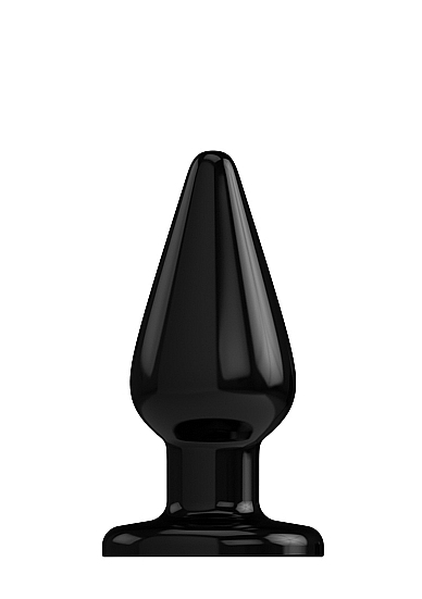 Buttplug - Rubber - 5 Inch - Model 2 - Black