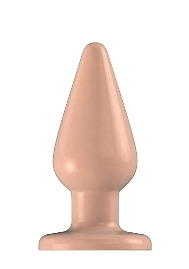 Buttplug - Rubber - 6 Inch - Model 2 - Flesh