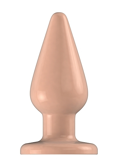Buttplug - Rubber - 7 Inch - Model 2 - Flesh