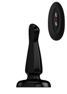 Buttplug - Rubber Vibrating - 5 Inch - Model 3 - Black