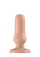 Buttplug - Rubber - 5 Inch - Model 4 - Flesh