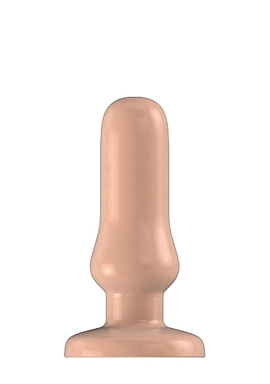 Buttplug - Rubber - 5 Inch - Model 4 - Flesh