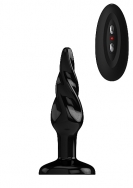 Buttplug - Rubber Vibrating - 5 Inch - Model 5 - Black