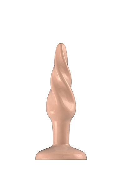 Buttplug - Rubber - 5 Inch - Model 5 - Flesh