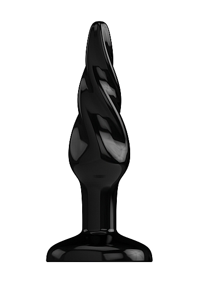 Buttplug - Rubber - 7  Inch - Model 5 - Black