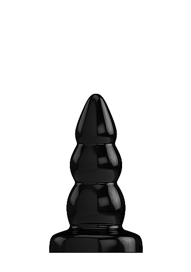 Buttplug - Rubber - 4 Inch - Model 6 - Black