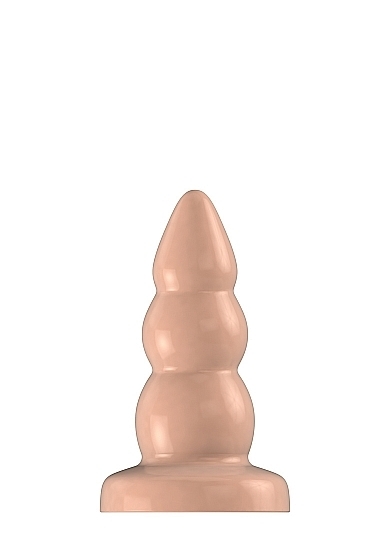 Buttplug - Rubber - 4 Inch - Model 6 - Flesh