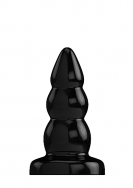 Buttplug - Rubber - 5 Inch - Model 6 - Black