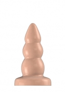 Buttplug - Rubber - 5 Inch - Model 6 - Flesh