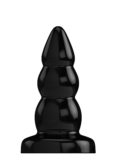 Buttplug - Rubber - 6 Inch - Model 6 - Black