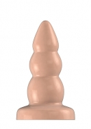 Buttplug - Rubber - 6 Inch - Model 6 - Flesh